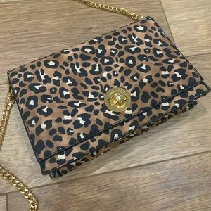 Leopard print purse